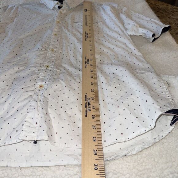 7 Diamonds Vision Quest Shirt Men's 2X Short Sleeve geometric pattern Button Up - Picture 4 of 8